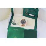 18CT ROLEX GMT MASTER II 'ROOTBEER' REFERENCE 126715CHNR BOX AND PAPERS 2022