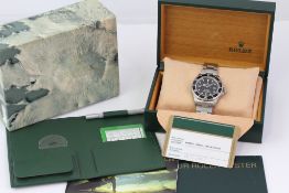 ROLEX SEA DWELLER REFERENCE 16600 BOX AND PAPERS 2007, circular gloss black dial with applied hour