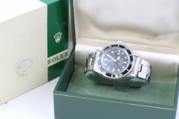 VINTAGE ROLEX 'RED LINE' SUBMARINER REFERENCE 1680 WITH BOX CIRCA 1971