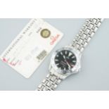 OMEGA SEAMASTER 300 GMT 50TH ANNIVERSARY AUTOMATIC WRISTWATCH W/ GUARANTEE CARD REF. 2534.50.00,