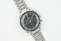 OMEGA SPEEDMASTER PROFESSIONAL CHRONOGRAPH REF. 105.012-66, circular black dial with hour markers