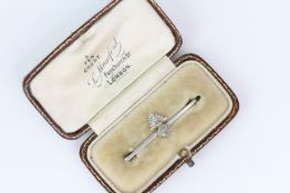 *TO BE SOLD WITHOUT RESERVE* 15CT WHITE GOLD AND PLATINUM ROSE CUT DIAMOND SET, GRENADIERS BROACH, 2
