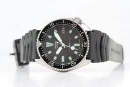 *TO BE SOLD WITH NO RESERVE* MODIFIED SEIKO SCUBA DIVER AUTOMATIC WRISTWATCH REF 7002, Black dial