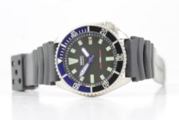 *TO BE SOLD WITH NO RESERVE* MODIFIED SEIKO SCUBA DIVER AUTOMATIC WRISTWATCH REF 7002, Black dial
