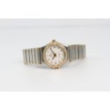 LADIES OMEGA CONSTELLATION DIAMOND BEZEL QUARTZ WATCH