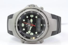 *TO BE SOLD WITH NO RESERVE* ADI QUARTZ CHRONOGRAPH WATCH ISRAELI MILITARY WATCH REF N226, Black