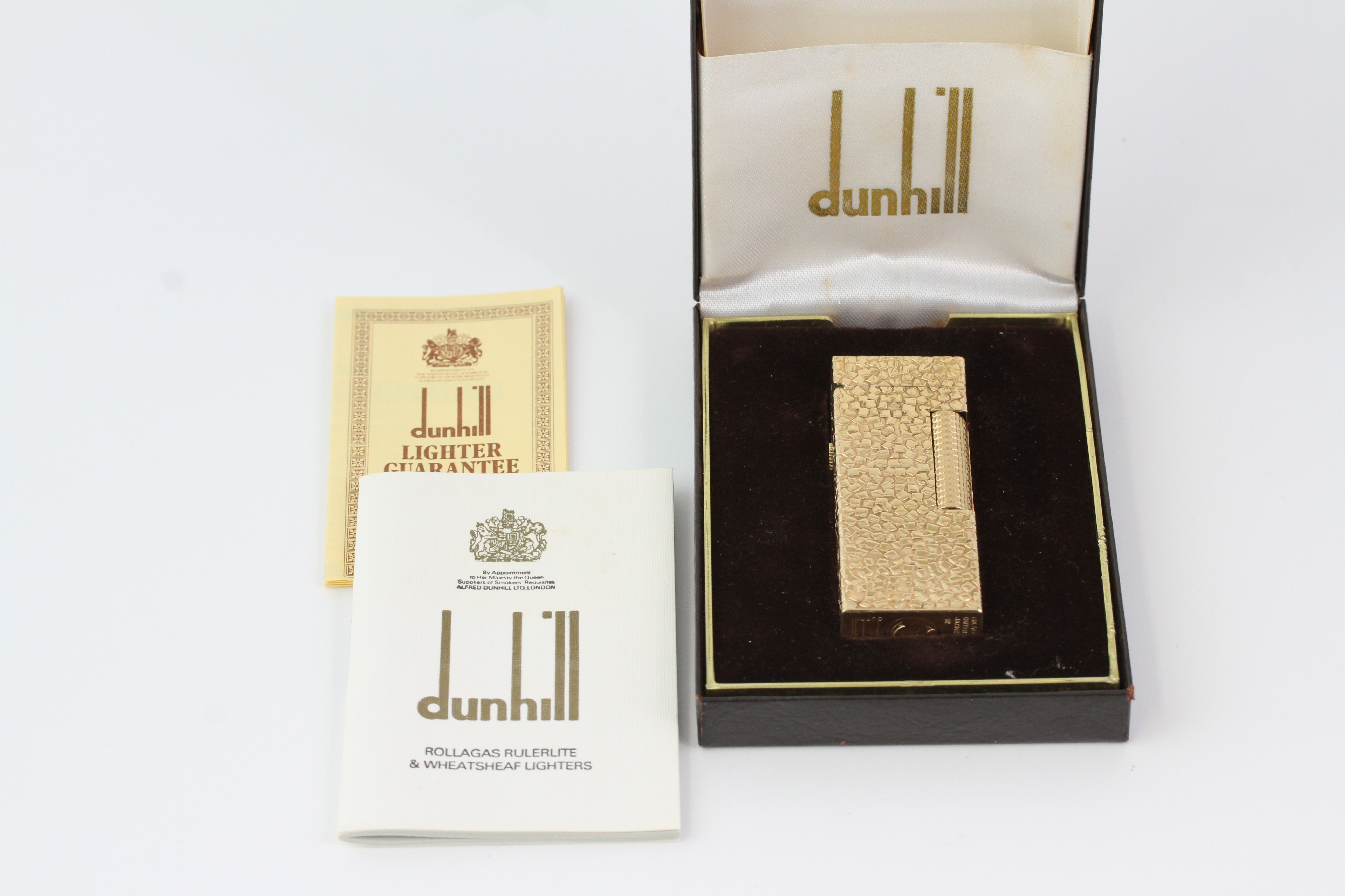 DUNHILL 14CT 'MOSAIC' 1970S WITH BOX