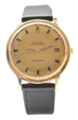 OMEGA CONSTELLATION AUTOMATIC WITH DATE IN 18CT GOLD MODEL 168.004 WITH 18K GOLD DIAL DATED 1968.