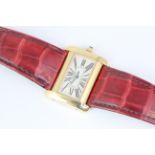 LADIES 18CT CARTIER TANK DIVAN REFERENCE 2601