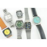 GROUP OF 6 SEIKO WRISTWATCHES, job lot of seiko wristwatches, not currently running.*** Please
