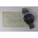 VINTAGE ROLEX GMT MASTER 'PEPSI' REFERENCE 6542 WITH PAPERS 1959