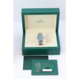 ROLEX OYSTER PERPETUAL GREEN 36 REFERENCE 126000 BOX AND PAPERS 2022