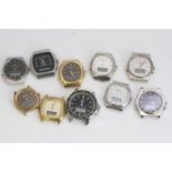 JOB LOT OF 10 WATCHES INCLUDING BULOVA, ROTARY AND MICROMA