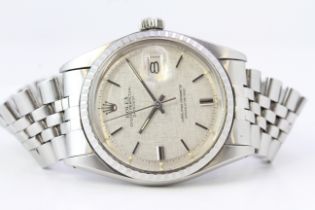 VINTAGE ROLEX DATEJUST LINEN DIAL BOX AND PAPERS 1973 REFERENCE 1603
