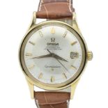 OMEGA CONSTELLATION DATE AUTOMATIC CHRONOMETER MODEL 1685416 IN 18CT GOLD CASE WITH BOX AND PAPERS
