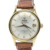 OMEGA CONSTELLATION DATE AUTOMATIC CHRONOMETER MODEL 1685416 IN 18CT GOLD CASE WITH BOX AND PAPERS