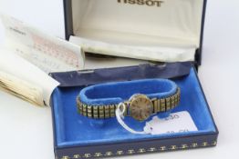 *TO BE SOLD WITHOUT RESERVE* LADIES TISSOT STYLIST 1969 BOX AND PAPERS