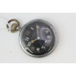MILITARY JAEGER LE COULTRE POCKET WATCH 52MM