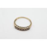 9ct gold diamond dress ring - weighs 1.3G Set with Diamonds totalling approximately 20 points.