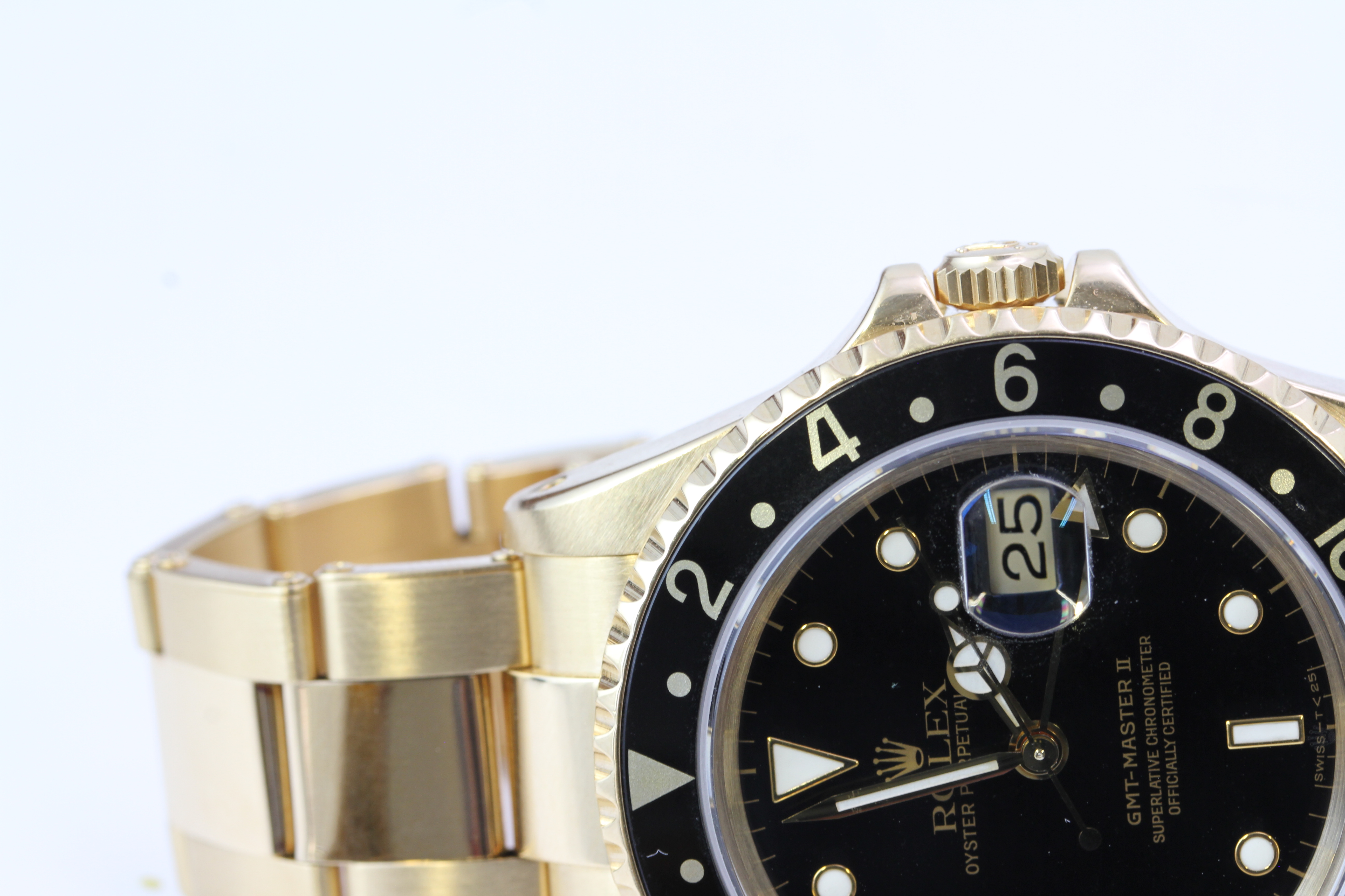 18CT ROLEX GMT MASTER 16718 WITH BOX RECENTLY SERVICED CIRCA 1991 - Image 14 of 14