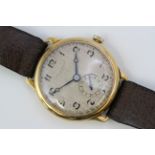 18CT VINTAGE KENDELL & DENT MANUAL WIND WRISTWATCH