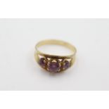 8ct gold amethyst set ring weighs 1.9 grams. Set with amethyst. Uk size K . Marked 333