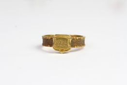 Antique Victorian 18 CT gold mourning hair ring. Itâ€™s fully hallmarked within 18 carat gold