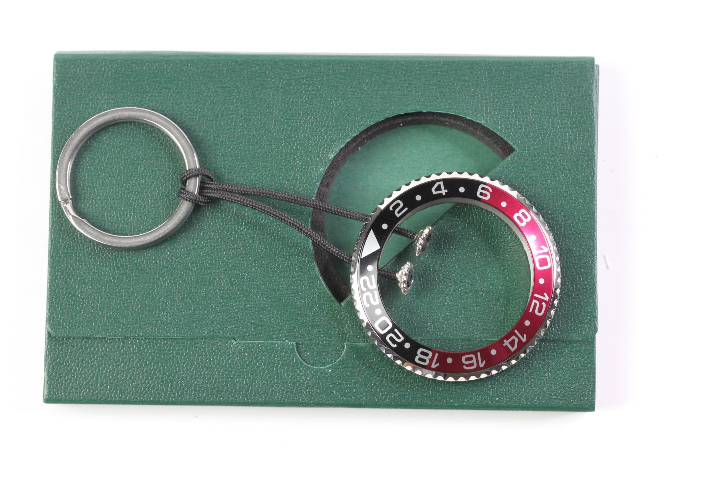 STEEL "ROLEX GMT COKE" BEZEL KEYRING ***disclaimer*** THIS PRODUCT HAS NO RELATION TO ROLEX