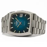 GENTLEMAN'S ETERNA SONIC ELECTRONIC INTEGRATED BRACELET FUME DIAL, CIRCA. 1970S, 37MM CASE,