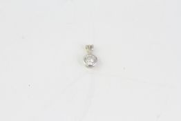 Fine 18ct white gold 1 carat diamond solitaire pendant. Fully hallmarked for 18ct gold. Set with
