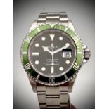 ROLEX SUBMARINER 'KERMIT' BOX AND PAPERS 2010 REFERENCE 16610LV