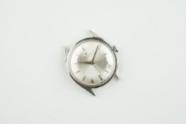 ZENITH 6400 DATE DRESS WRISTWATCH CIRCA 1960S, circular silver dial with hands and hour markers,