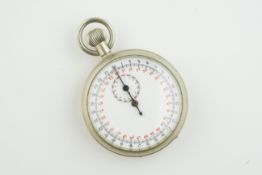 ***TO BE SOLD WITHOUT RESERVE***BRITISH MILITARY STOPWATCH CIRCA 1940S, circular white dial with