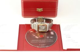 CARTIER SANTOS 100 AUTOMATIC BOX AND PAPERS 2012 REFERENCE 2858