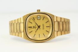 *TO BE SOLD WITHOUT RESERVE* VINTAGE OMEGA SEAMASTER AUTOMATIC, gilt cushion dial with baton hour
