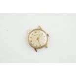 SMITHS ASTRAL 9CT GOLD WRISTWATCH, circular patina dial with hands and hour markers, 33mm 9ct gold