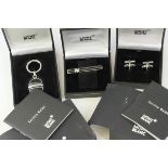 *TO BE SOLD WITHOUT RESERVE* A COLLECTION OF 3 MONTBLANC ACCESSORIES INCLUDING; Onyx Key Ring,