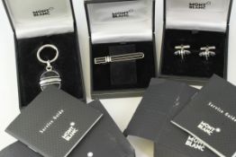 *TO BE SOLD WITHOUT RESERVE* A COLLECTION OF 3 MONTBLANC ACCESSORIES INCLUDING; Onyx Key Ring,