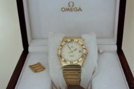 18CT OMEGA CONSTELLATION AUTOMATIC REFERENCE 1100.10.00