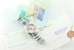 ROLEX OYSTER PERPETUAL DATEJUST ROULETTE W/ GUARANTEE PAPERS REF. 116200 CIRCA 2007 Z SERIAL,