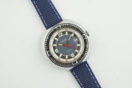 ***TO BE SOLD WITHOUT RESERVE*** AURORE ANTICHOC DIVER DATE WRISTWATCH, circular two tone dial