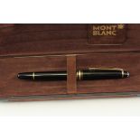 *TO BE SOLD WITHOUT RESERVE* VINTAGE MONTBLANC FOUNTAIN PEN WITH BOX, black case, gilt detail, old