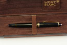 *TO BE SOLD WITHOUT RESERVE* VINTAGE MONTBLANC FOUNTAIN PEN WITH BOX, black case, gilt detail, old