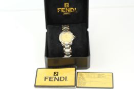 *TO BE SOLD WITHOUT RESERVE* FENDI OROLOGI FASHION WATCH WITH BOX AND PAPERS REFERENCE 3500G, gold
