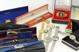 *TO BE SOLD WITHOUT RESERVE* A GROUP OF 14 VINTAGE WATCHES INCLUDING ORIENT, DIAMOND HILL,