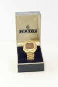 *TO BE SOLD WITHOUT RESERVE* VINTAGE RADO AUTOMATIC WITH BOX, bronze dial with octagonal gold plated