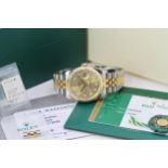 ROLEX DATEJUST STEEL AND GOLD DIAMOND DIAL 116233 BOX AND PAPERS 2018