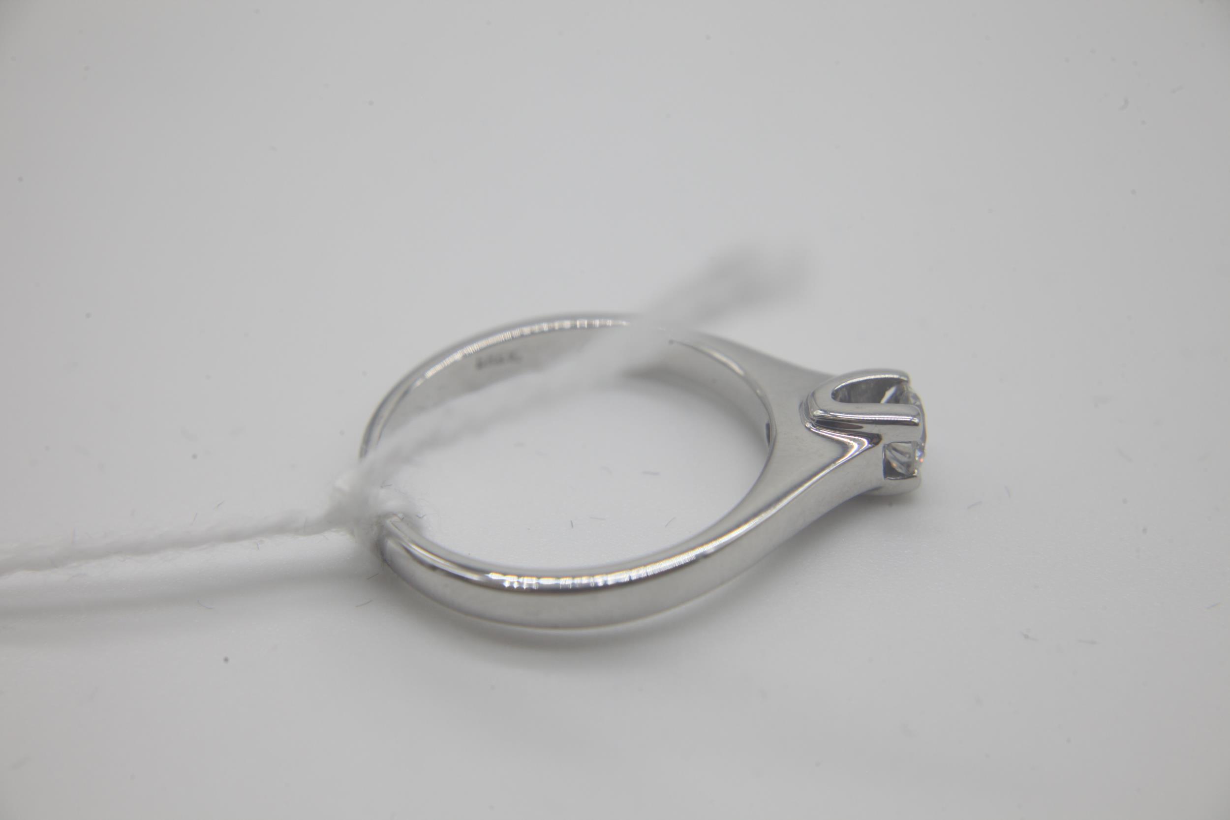 Fine 18ct White Gold BREV 30pt Solitaire Ring Set in 18ct White Gold also signed BREV on the - Image 2 of 3