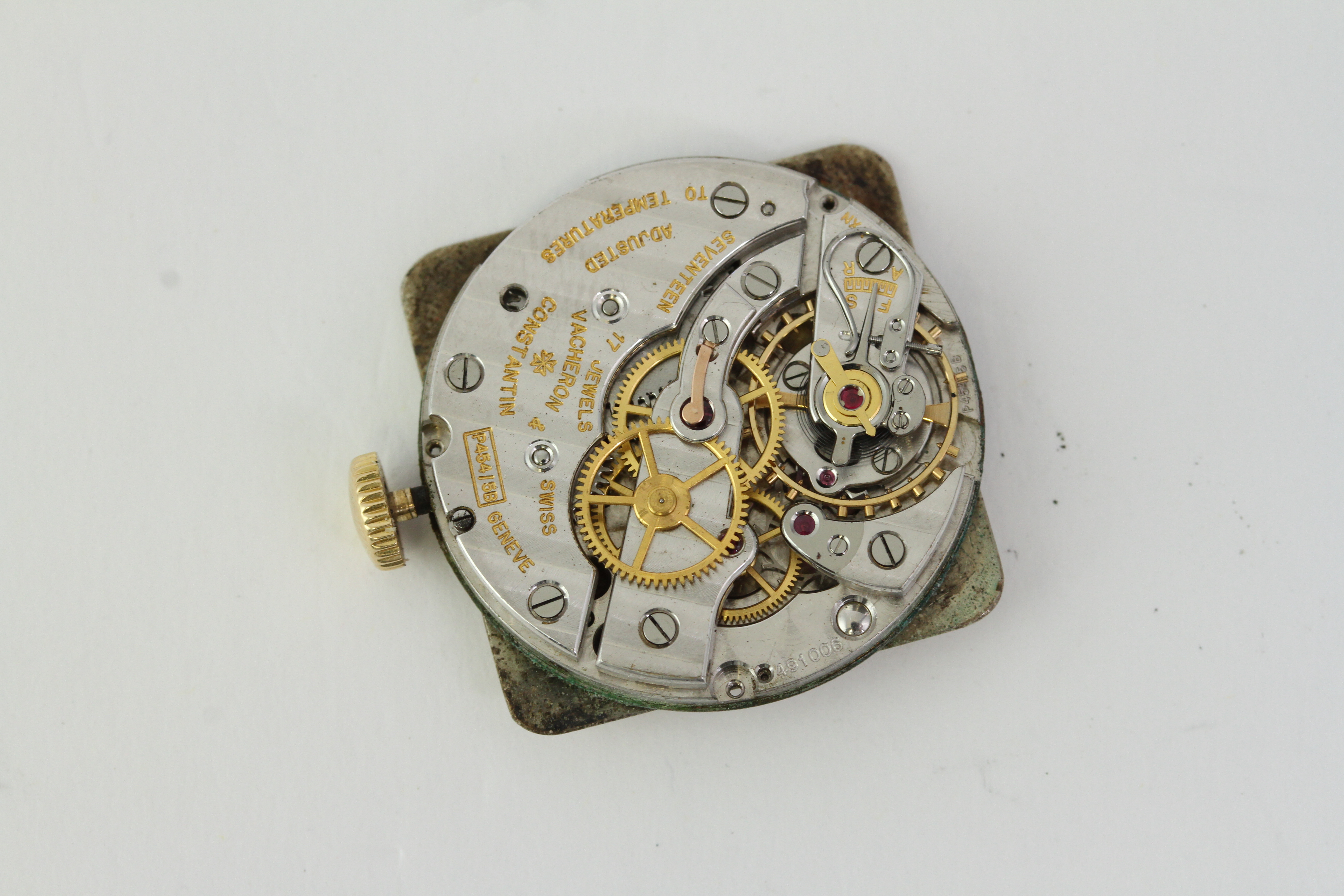 VINTAGE 18CT VACHERON & CONSTANTIN DRESS WATCH, square dial with baton and dot markers, heavy 18ct - Image 3 of 5