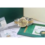 ROLEX DATEJUST STEEL AND GOLD DIAMOND DIAL 116233 BOX AND PAPERS 2018